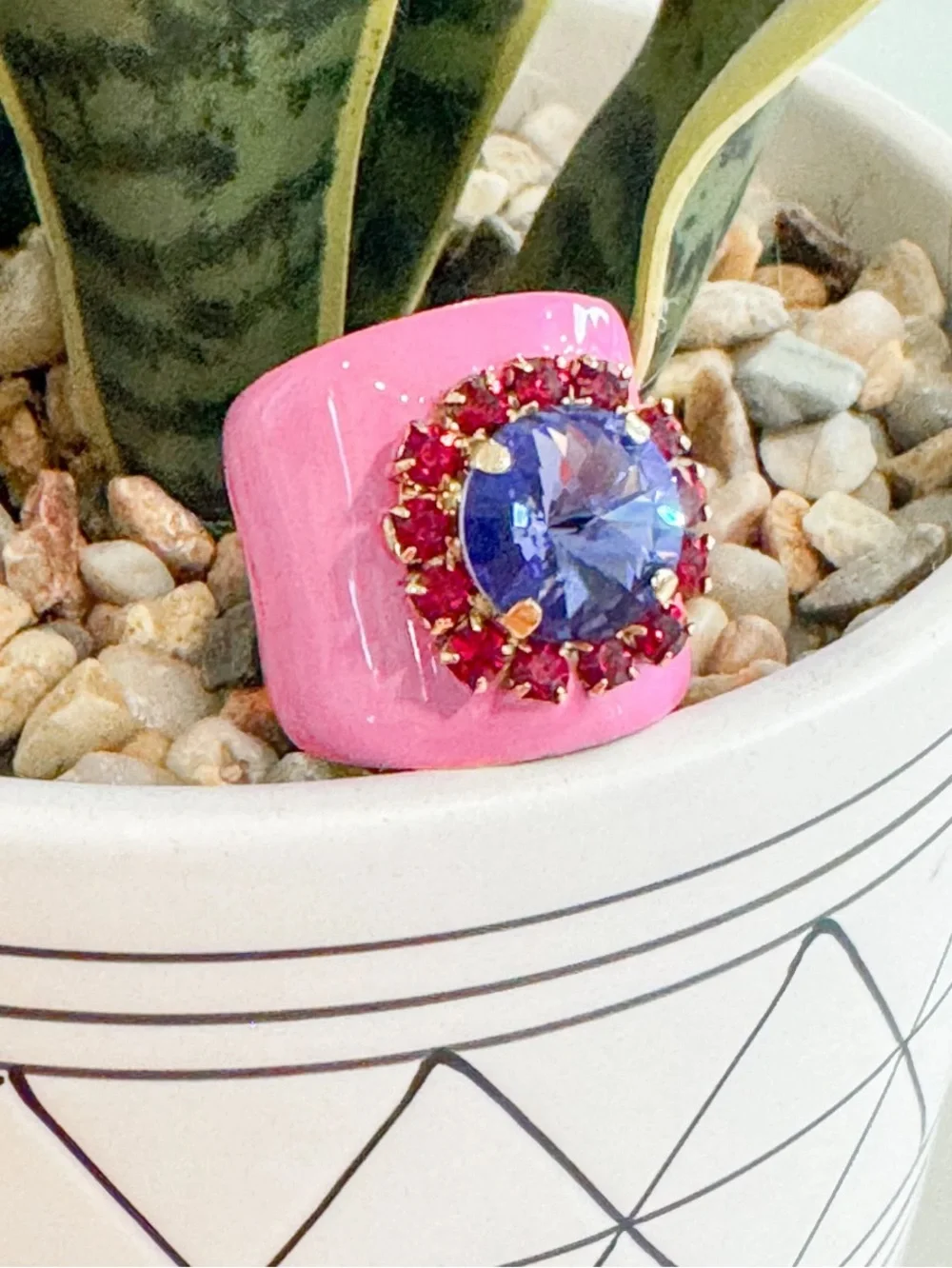 TOVA Jacci Ring with Swarovski Crystals
